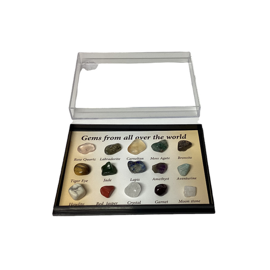 Small Boxed Crystal Gems From all over the World-Hand Picked Imports