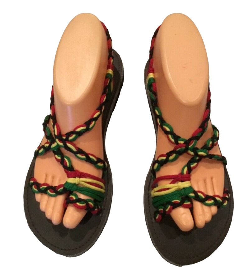Unisex Rasta Hippie Festival Sandals Made in Thailand-Hand Picked Imports