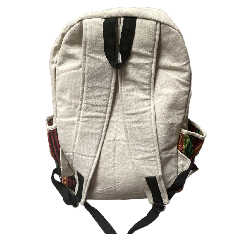 Rasta Unisex Hemp/Cotton Backpack/Bag-Hand Picked Imports