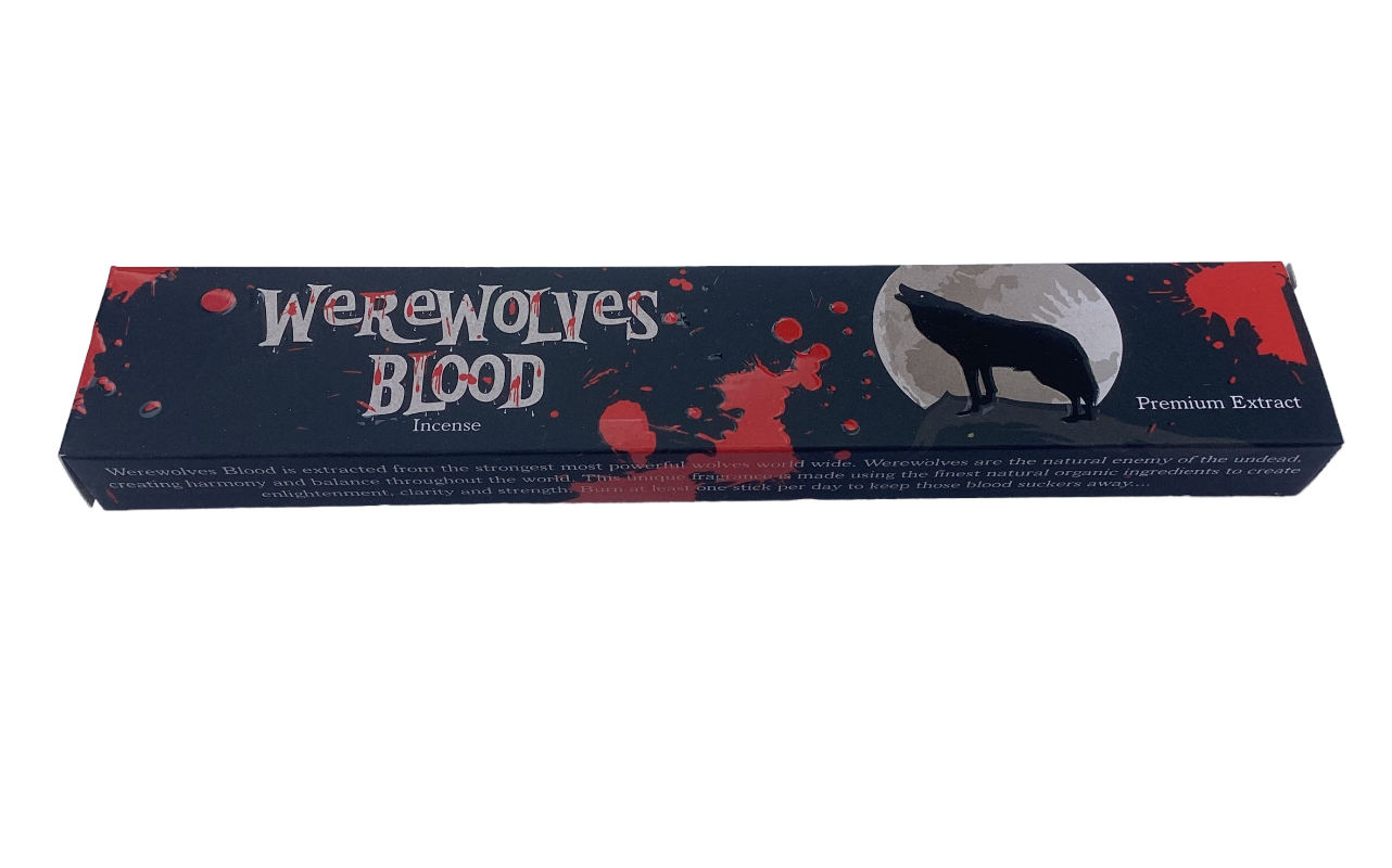 One Packet of Werewolves Blood Incense Sticks 15g 14 sticks-Hand Picked Imports