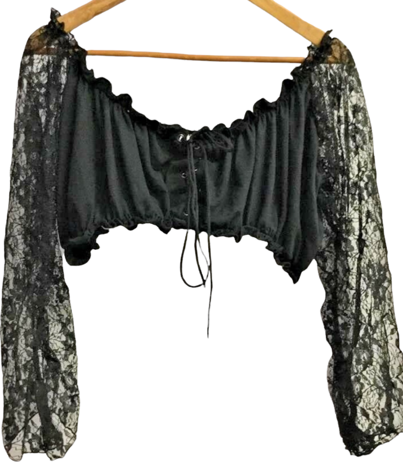 Ladies Lone Sleeve Gypsy Top Lace Top XL-Hand Picked Imports