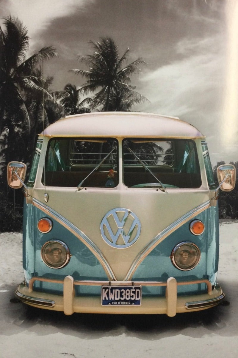 Kombi Poster 61 X 91.5 cm VW Californian Camper Blue-Hand Picked Imports