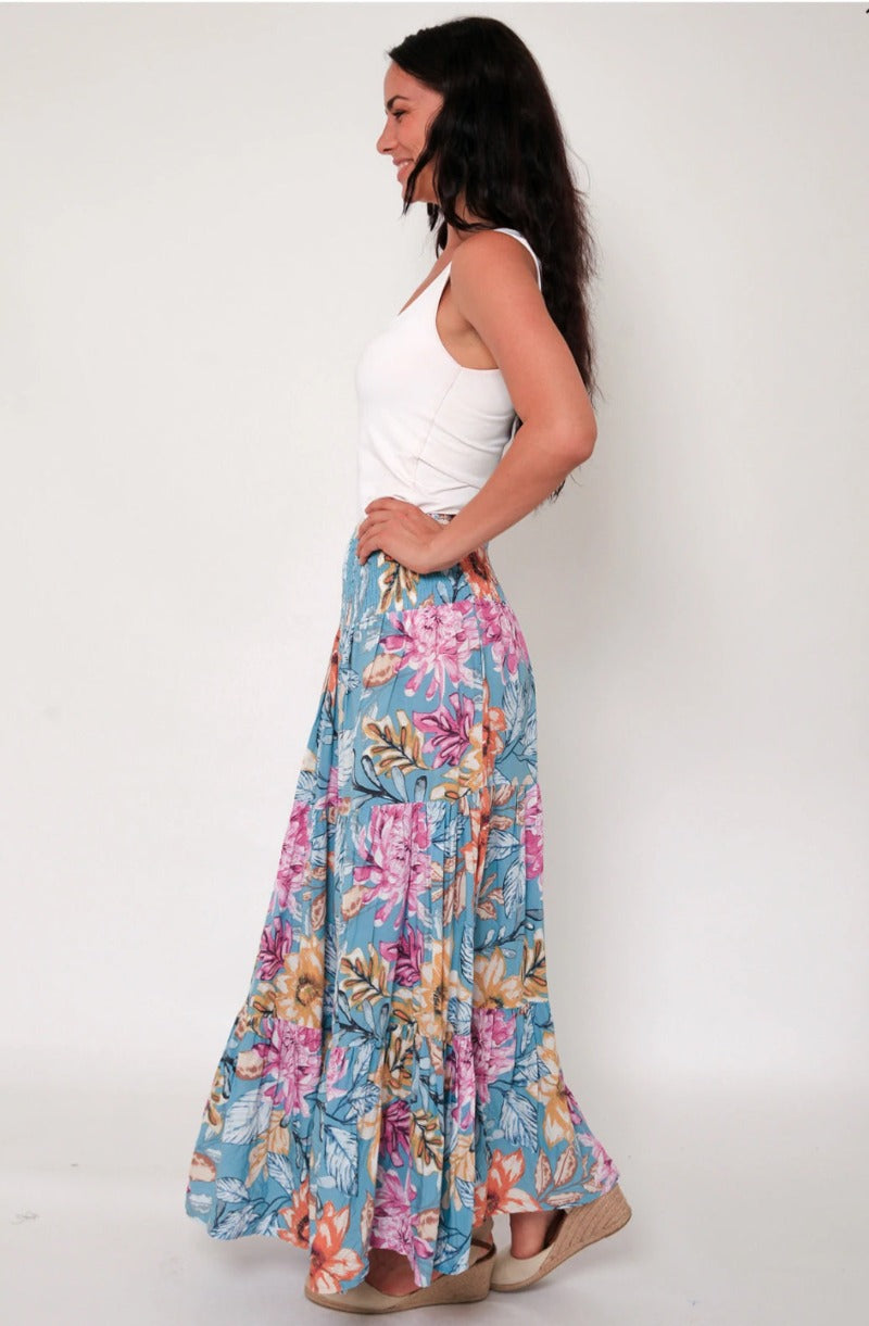 Ladies Pretty, floral long Skirt/Dress-Hand Picked Imports