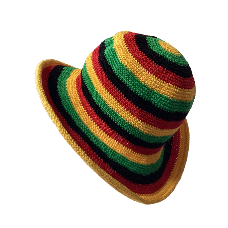 Adult Rasta Festival Fishing BoHo Unisex Hippie Hat-Hand Picked Imports