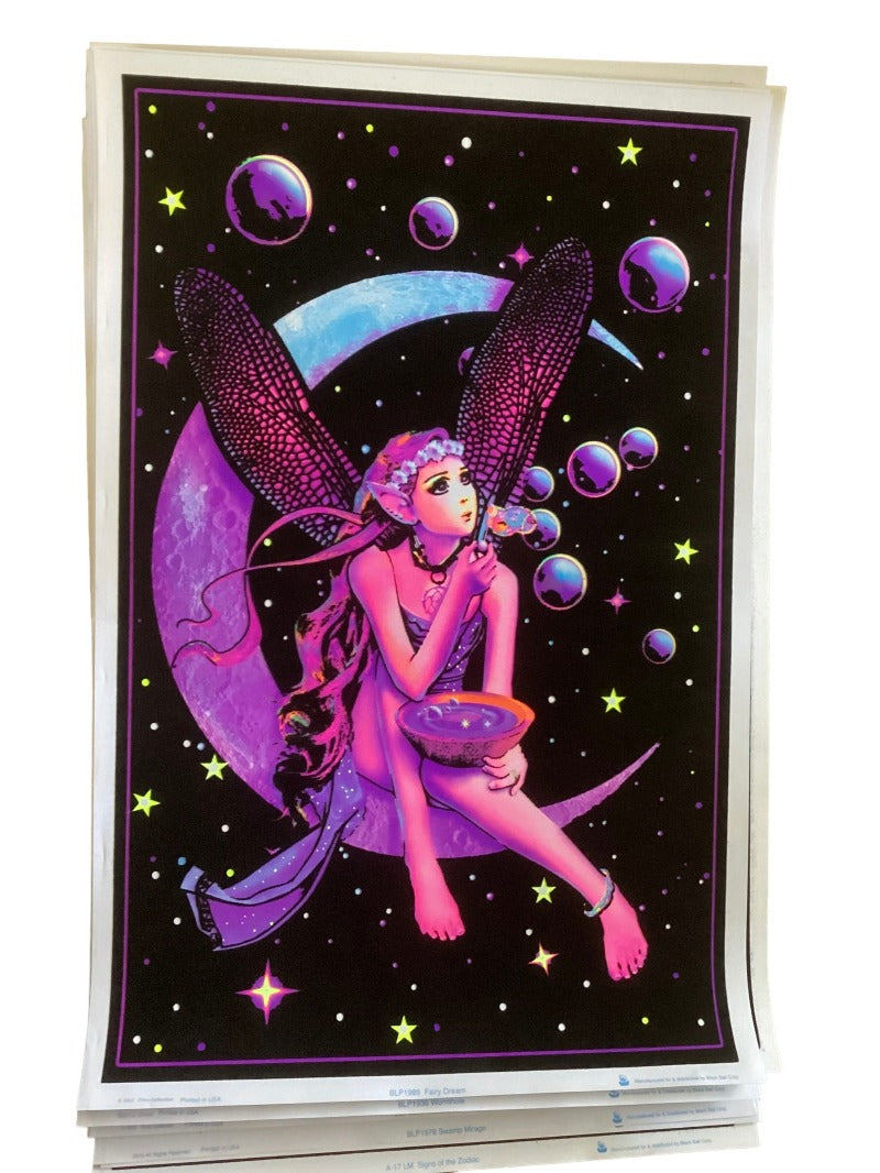 Fairy Dreams Velvet Blacklight Poster 55 X 85 cm-Hand Picked Imports
