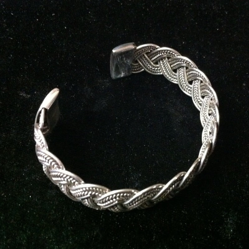 925 Sterling Silver Wristband-Hand Picked Imports